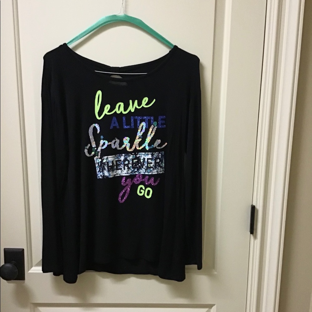 Cute sequin word shirt for kids!